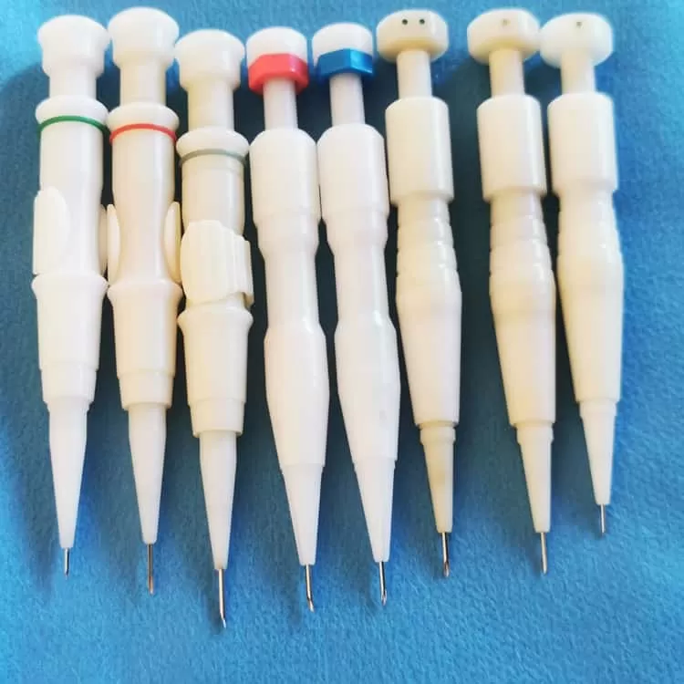 Hair transplantation with pen method